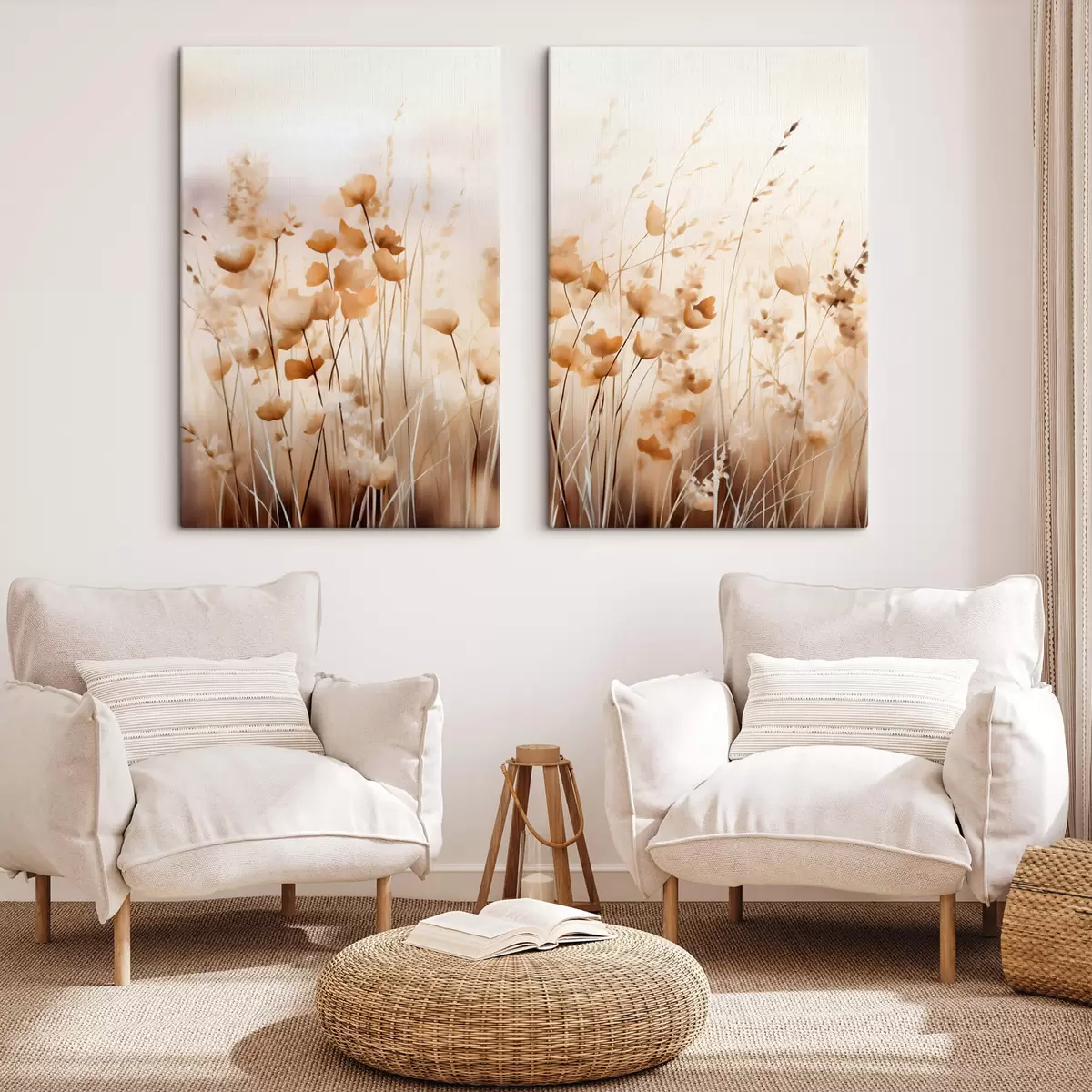  Schilderijen Abstracte wilde bloemen m00481