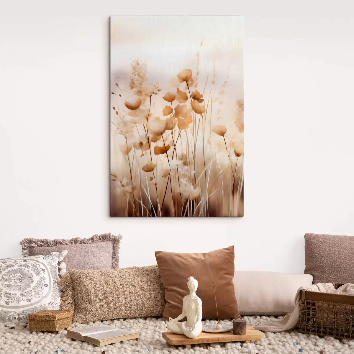  Schilderijen Abstracte wilde bloemen s44413