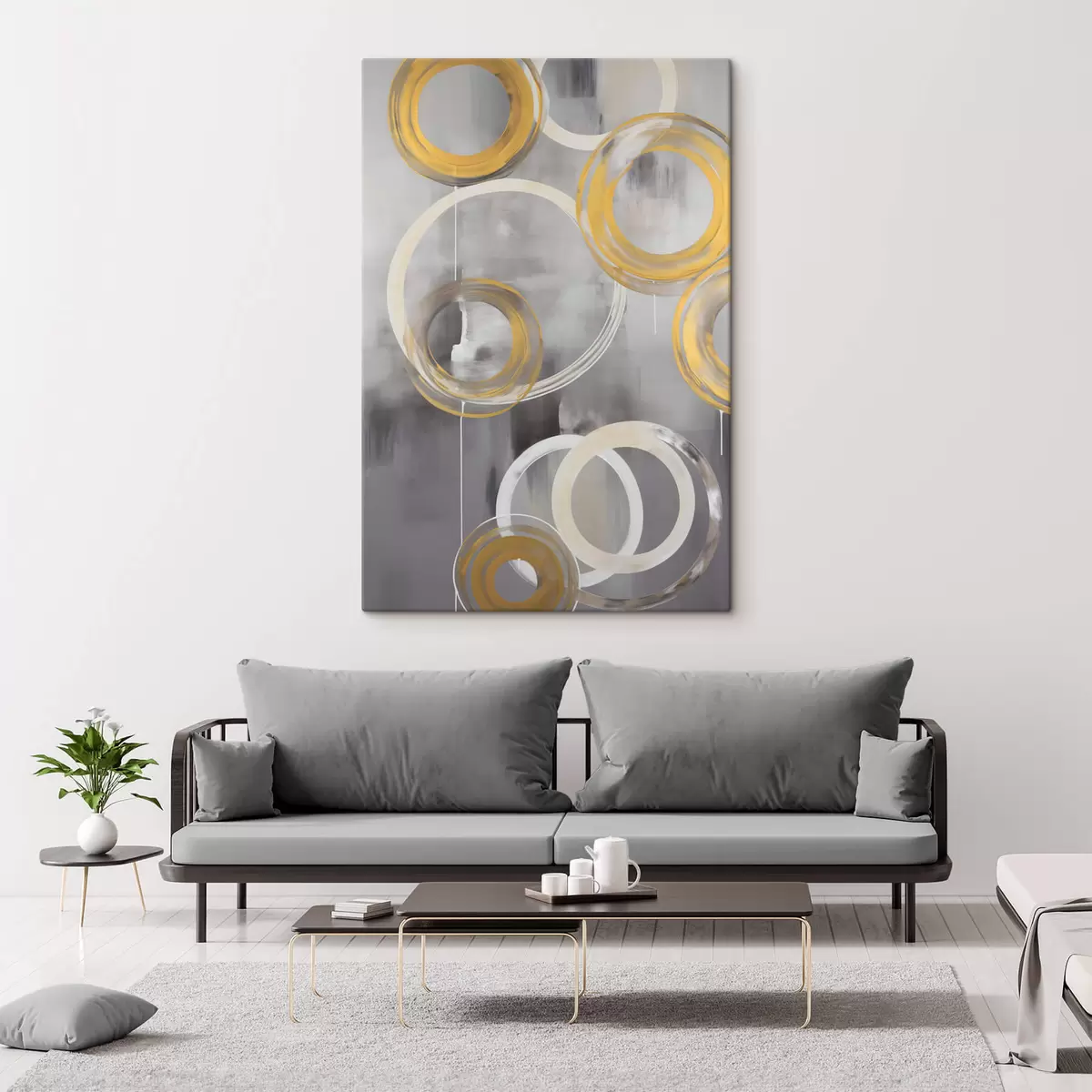  Schilderijen Abstractie met cirkels s45132