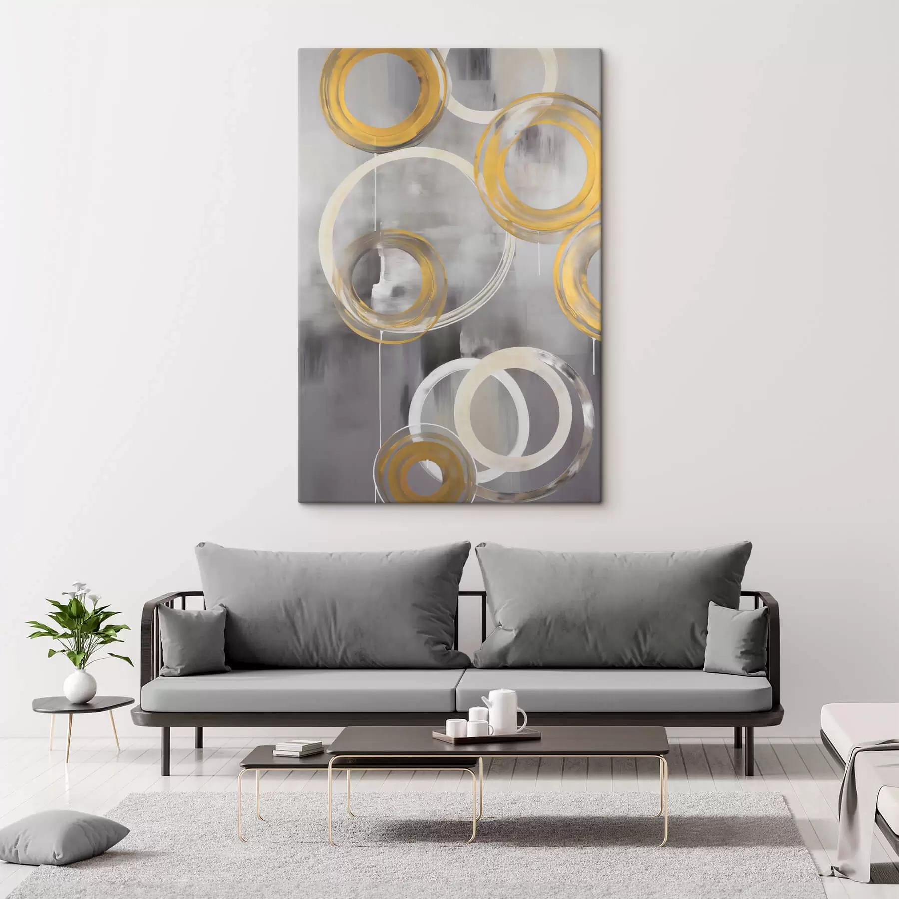  Schilderijen Abstractie met cirkels s45132