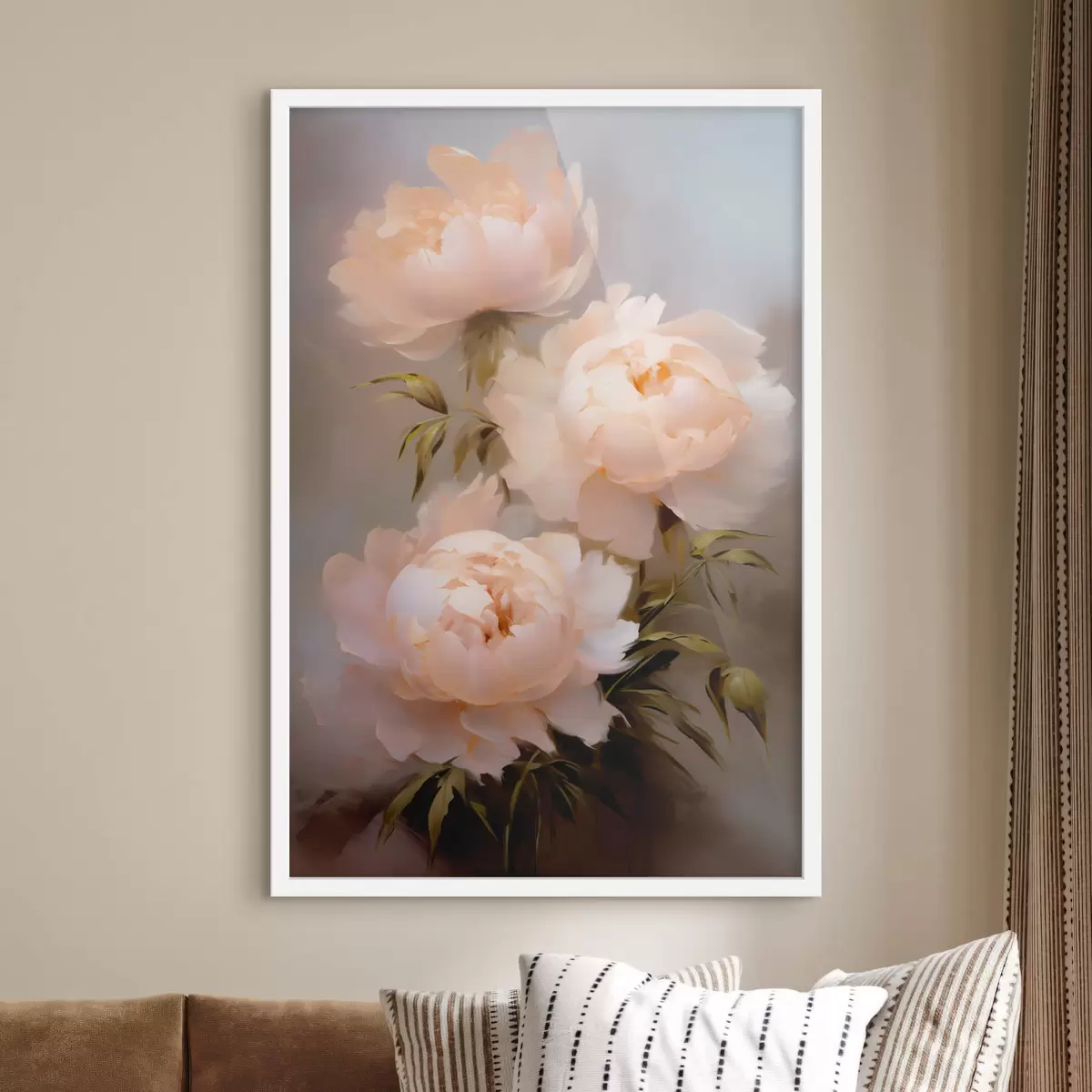 Poster Een boeket pioenrozen f44414