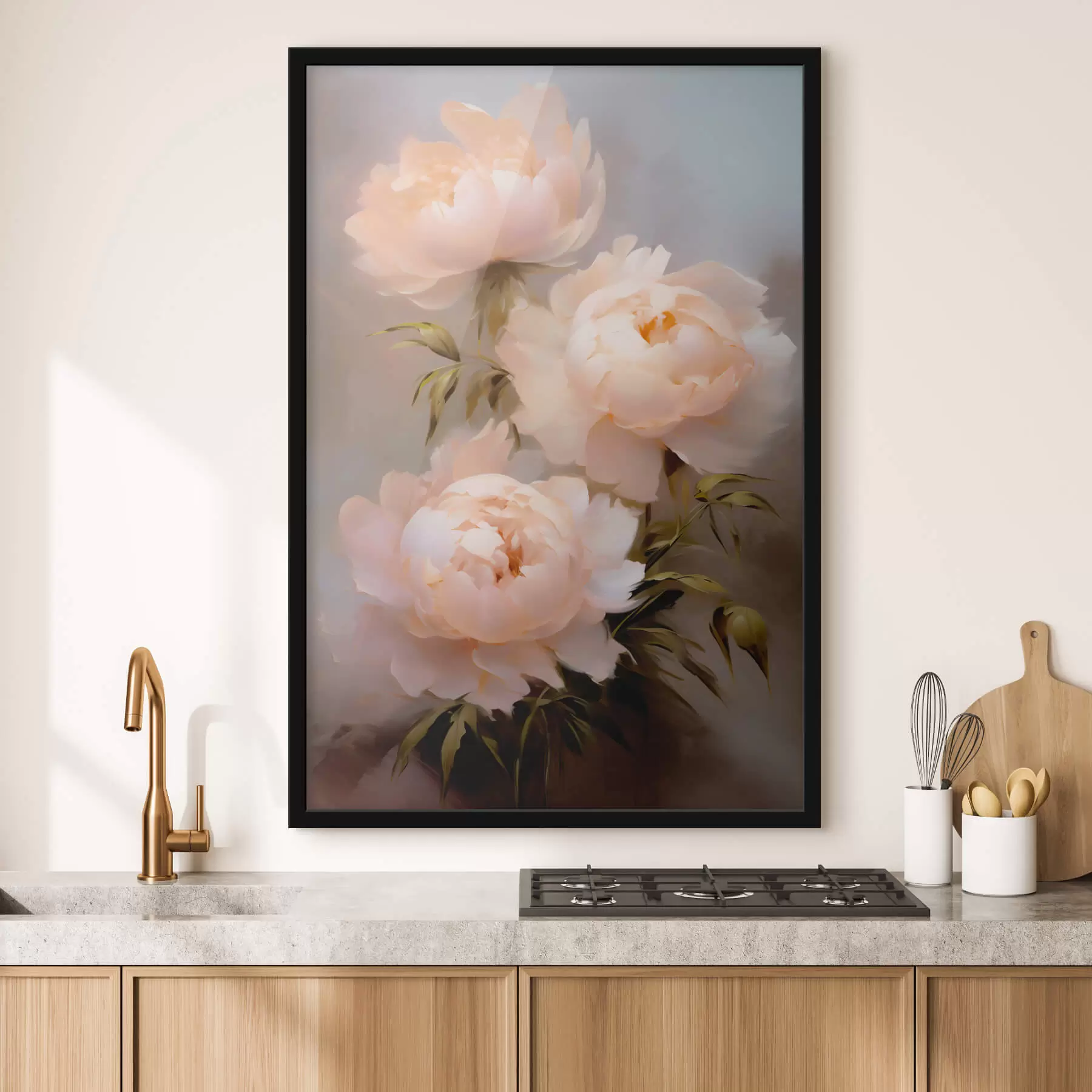 Fotobehang Een boeket pioenrozen f44414