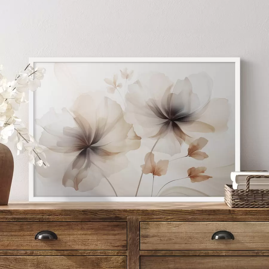 Fotobehang Abstracte bloemen f45065