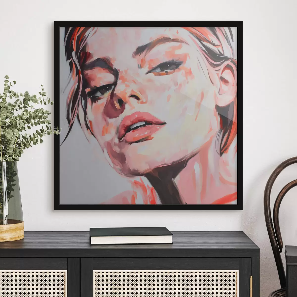 Poster Portret van een vrouw f45134