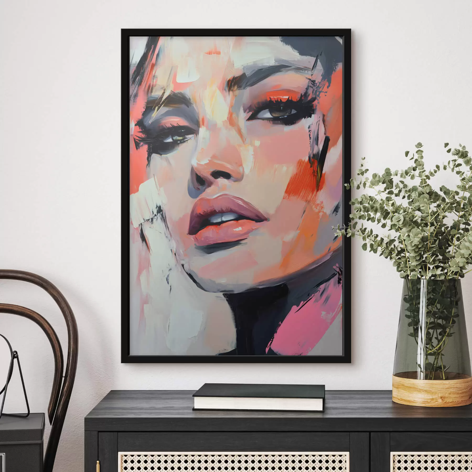 Fotobehang Portret van een vrouw f45135