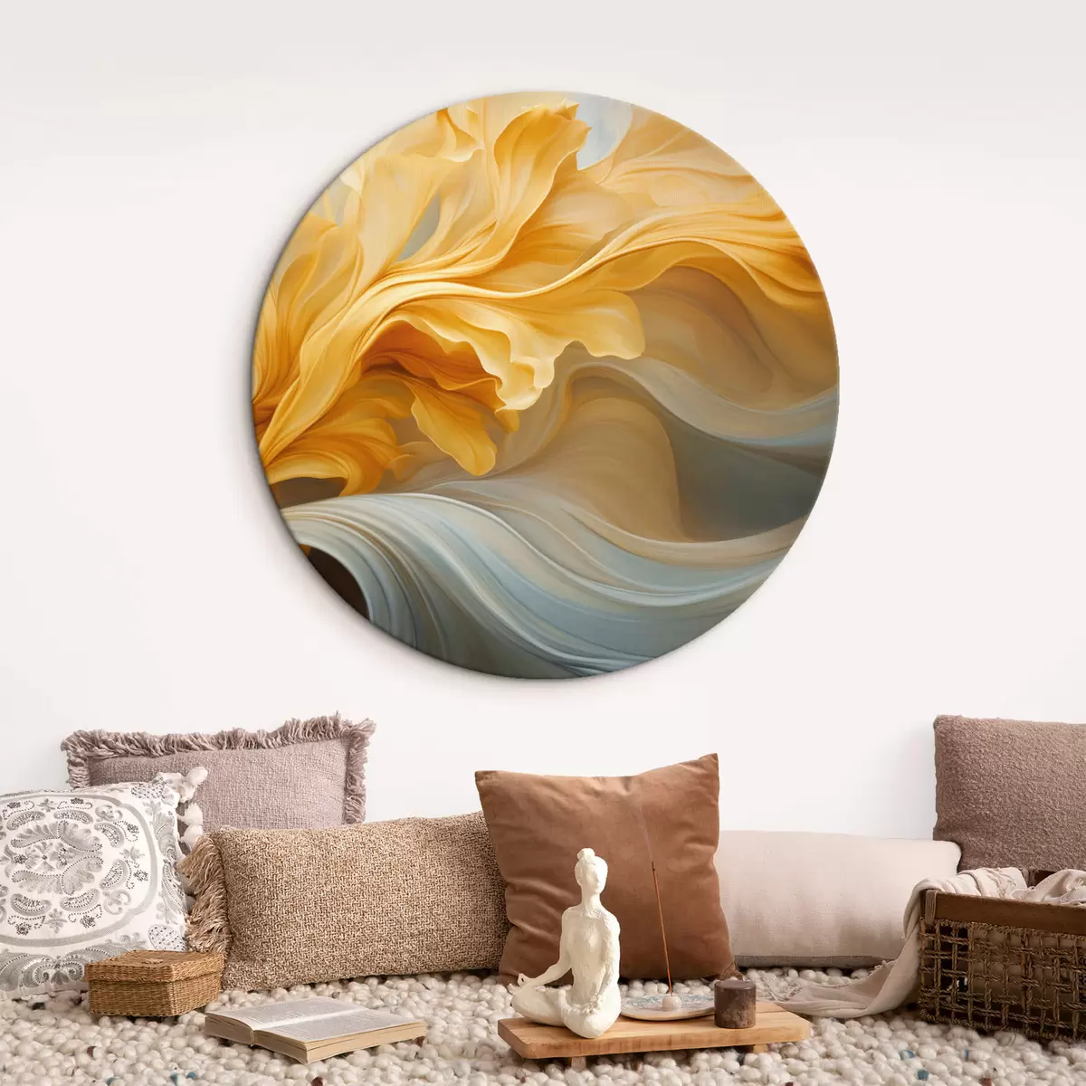 Ronde schilderijen Abstractie r44415