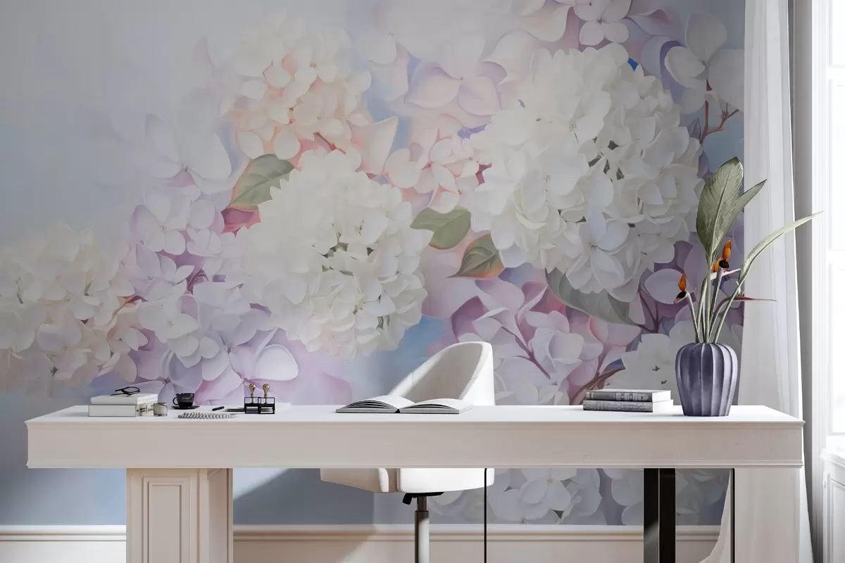 Fotobehang Lila bloemen w04300