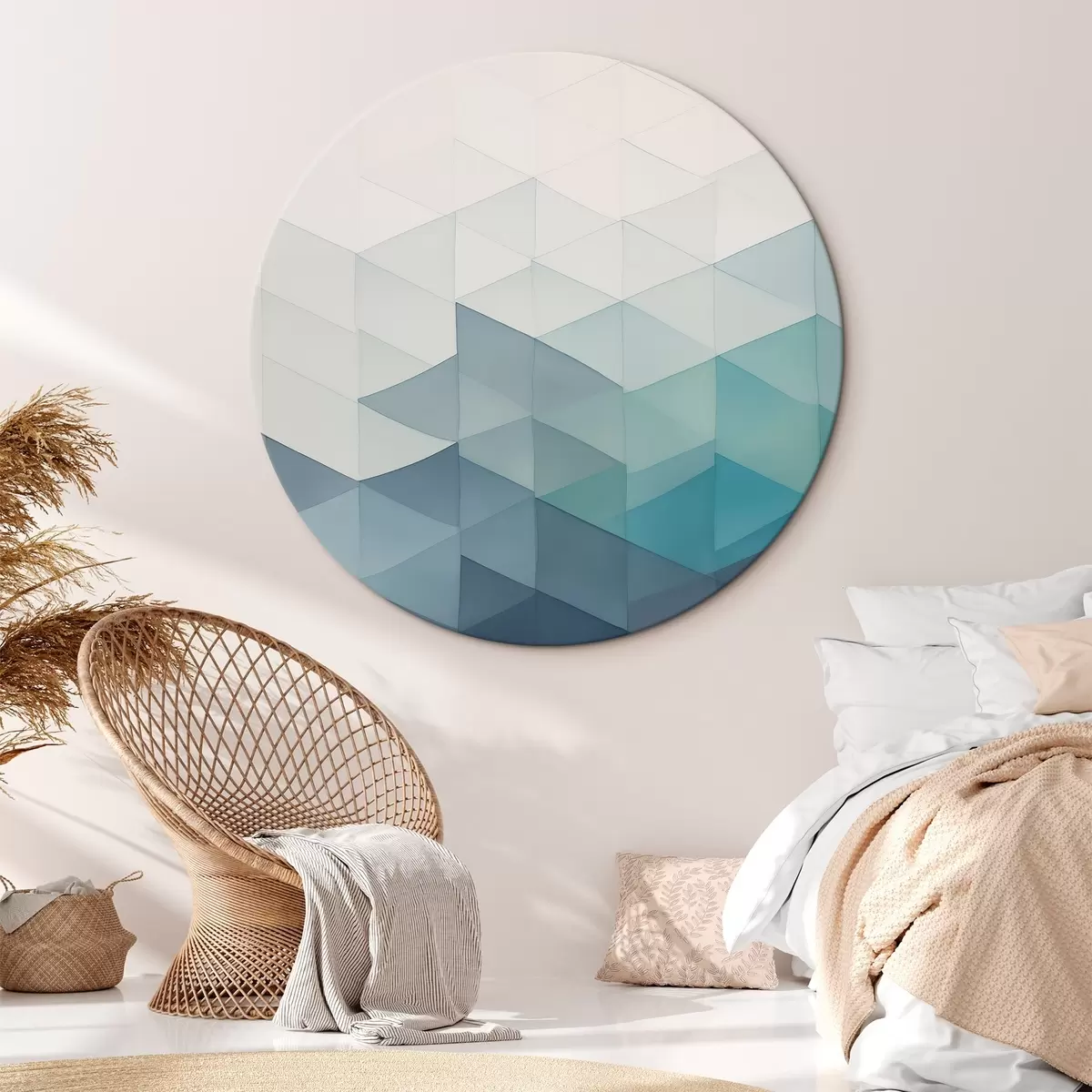 Ronde schilderijen Moderne geometrische abstractie r45214
