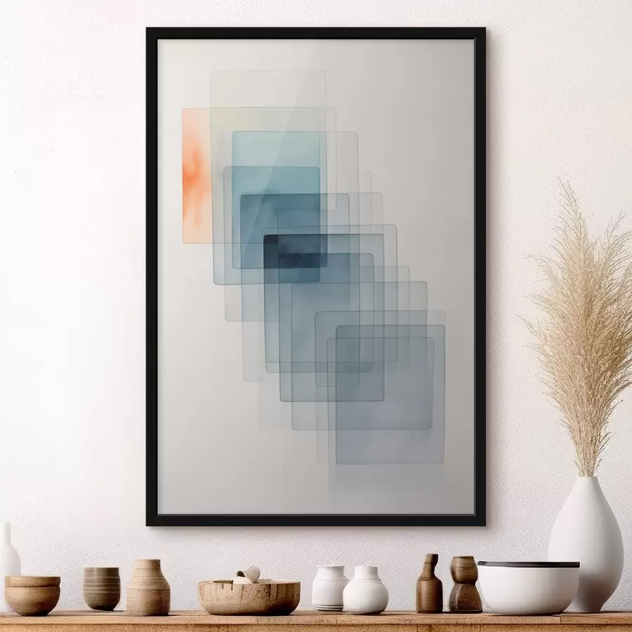 Fotobehang Minimalistische geometrische abstractie f45213