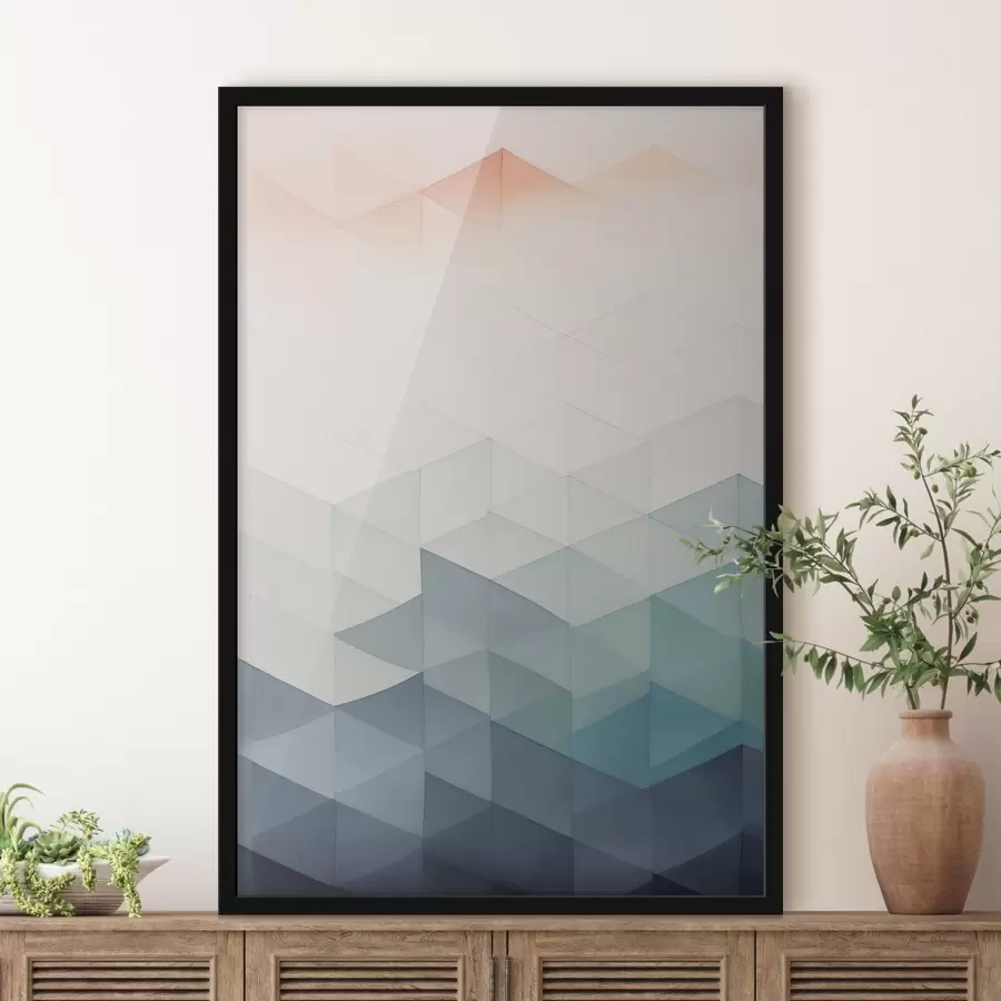 Fotobehang Moderne geometrische abstractie f45214