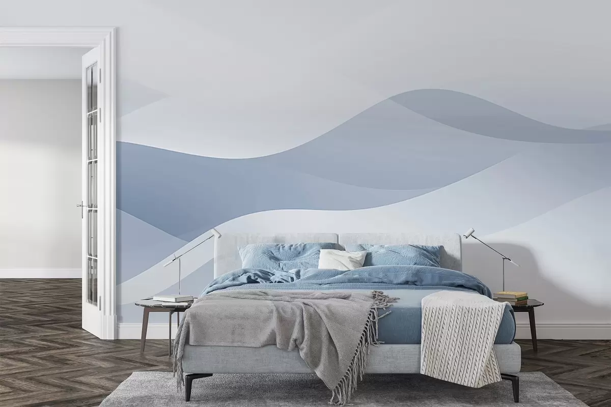 Fotobehang Abstracte golven w04288