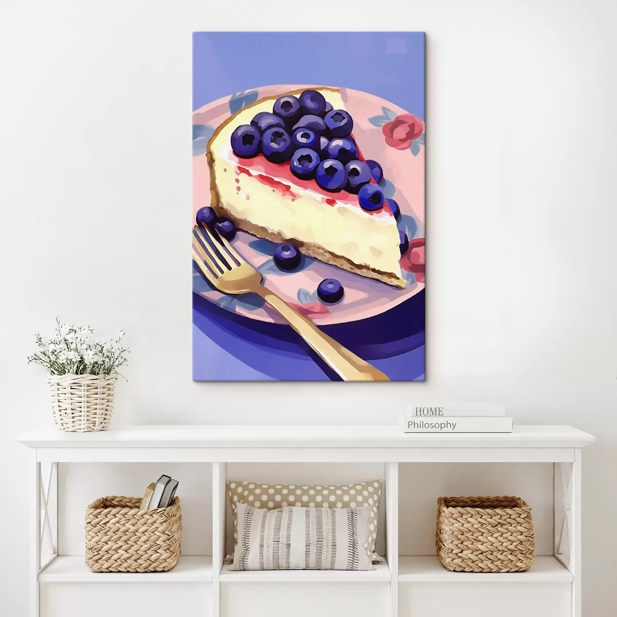  Schilderijen Cheesecake met bosbessen s45229