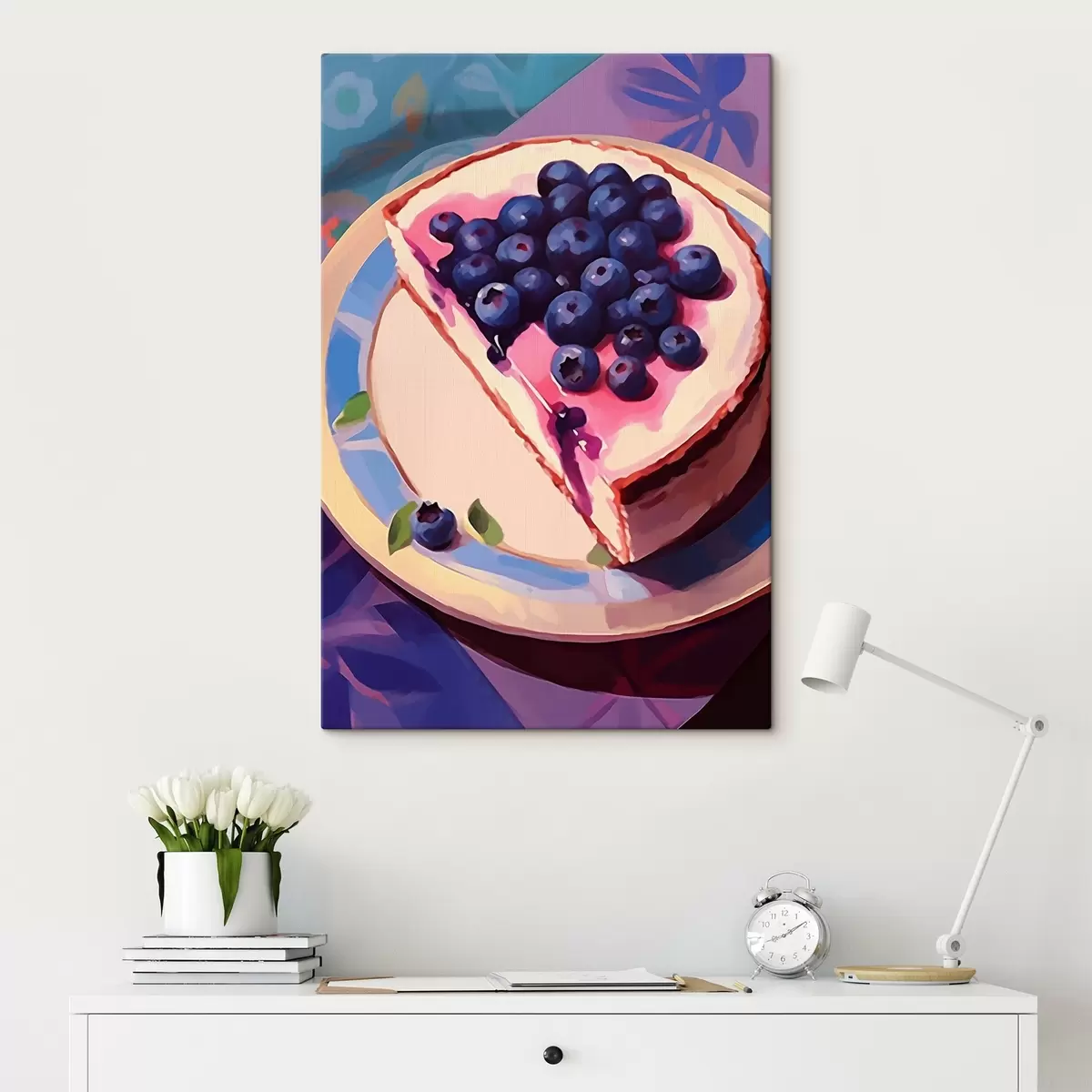  Schilderijen Cheesecake met bosbessen s45230