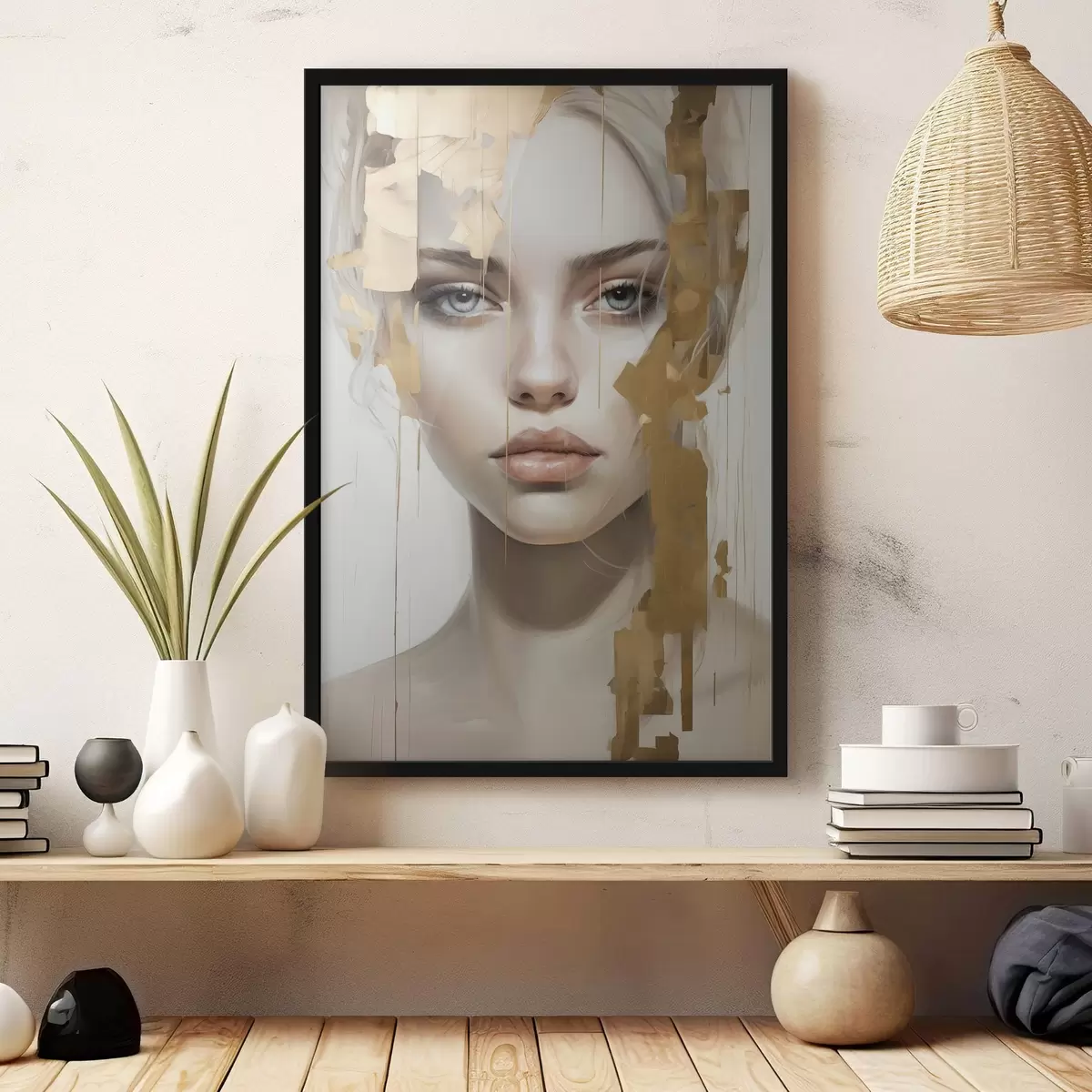 Poster Abstract portret f45215