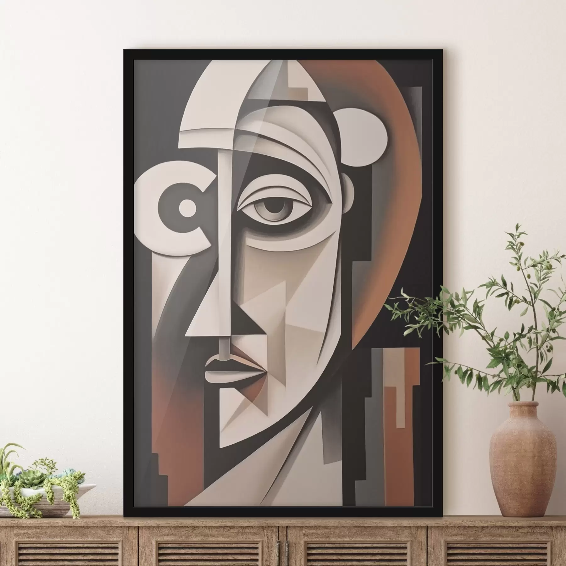 Fotobehang Kubistische look f45228