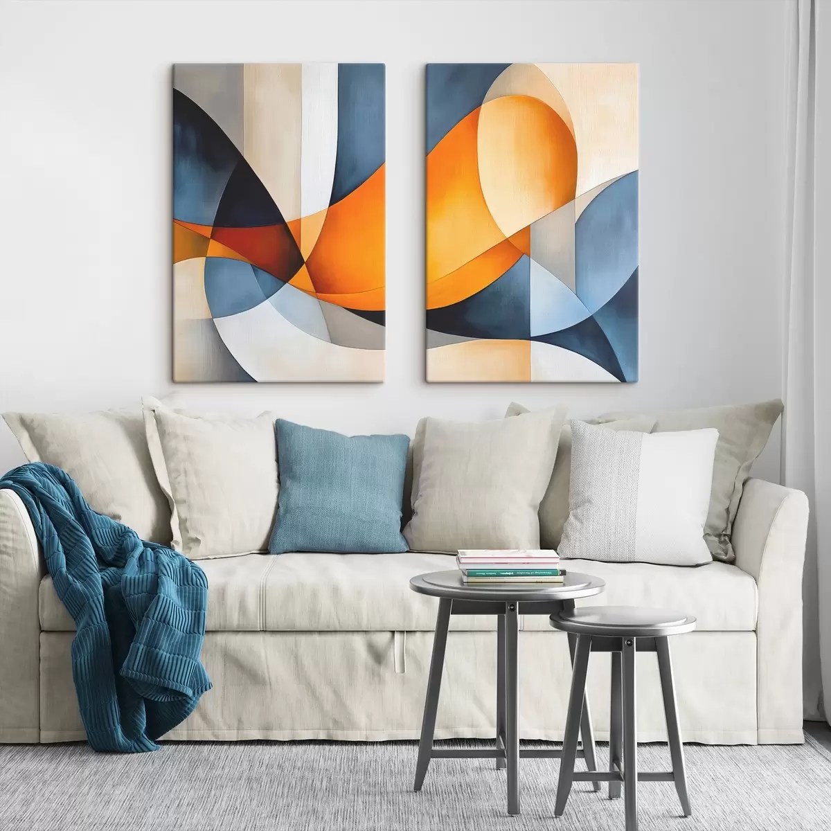  Schilderijen Abstractie met geometrische vormen m00540