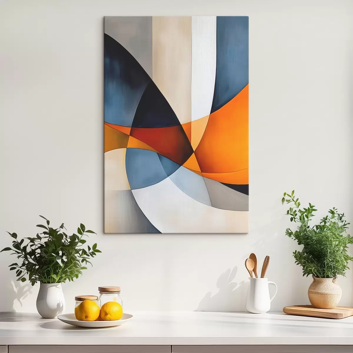  Schilderijen Abstractie met geometrische vormen s45201