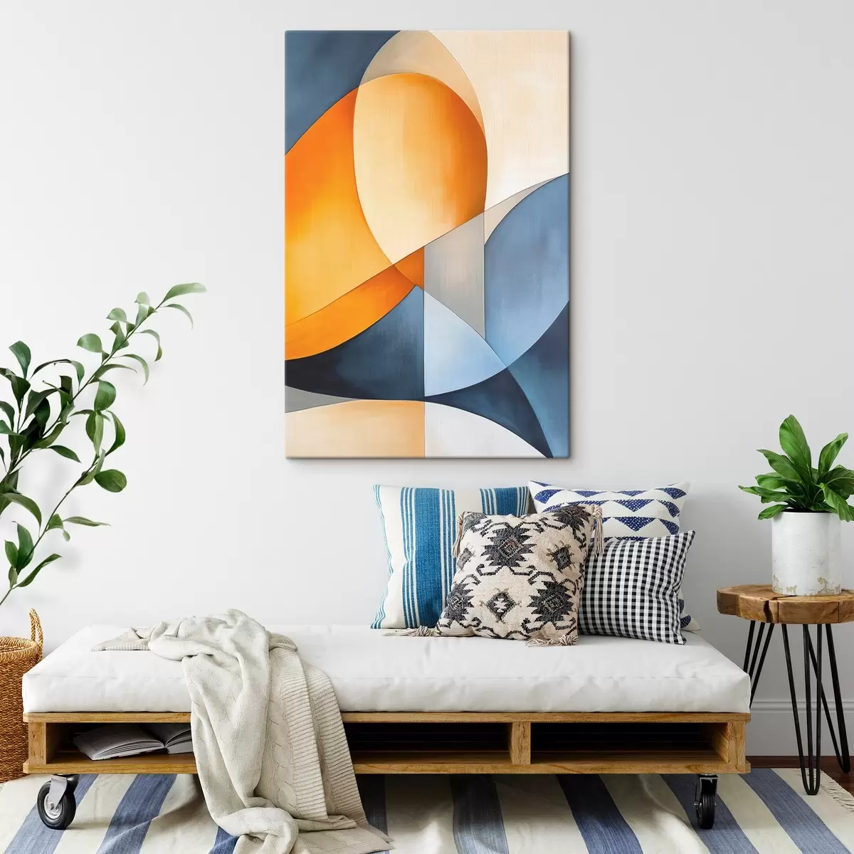 Schilderijen Abstractie met geometrische vormen s45202