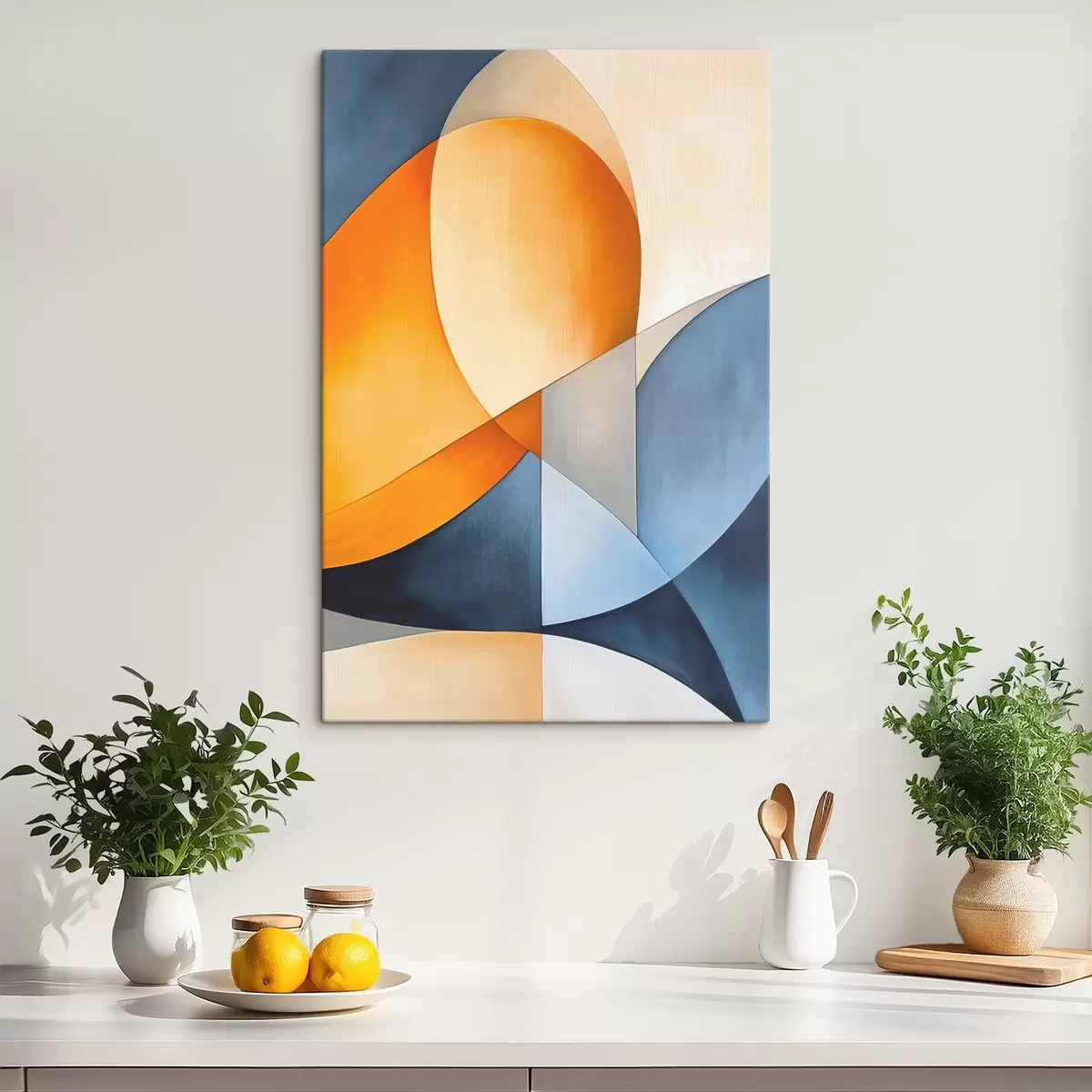  Schilderijen Abstractie met geometrische vormen s45202