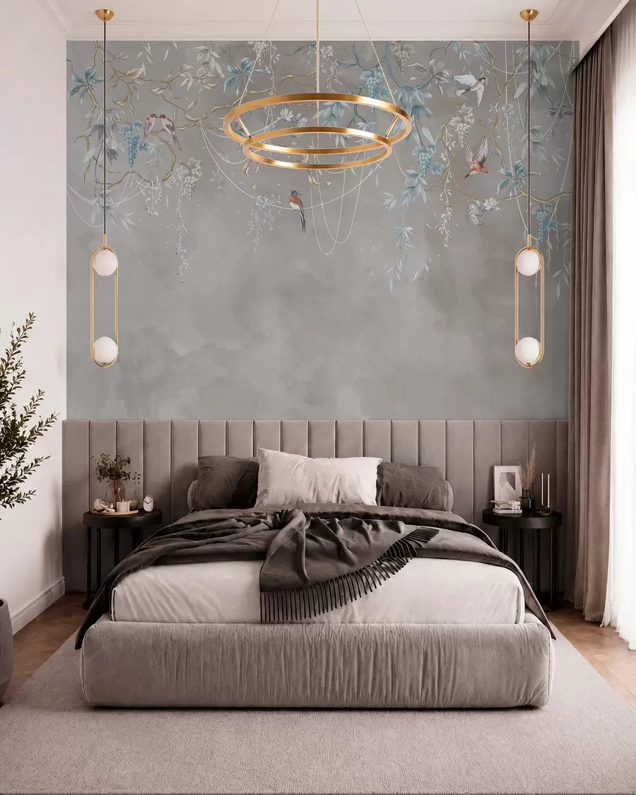 Fotobehang Zelfde onderwerp, maar met blauwe druiven w04302v1