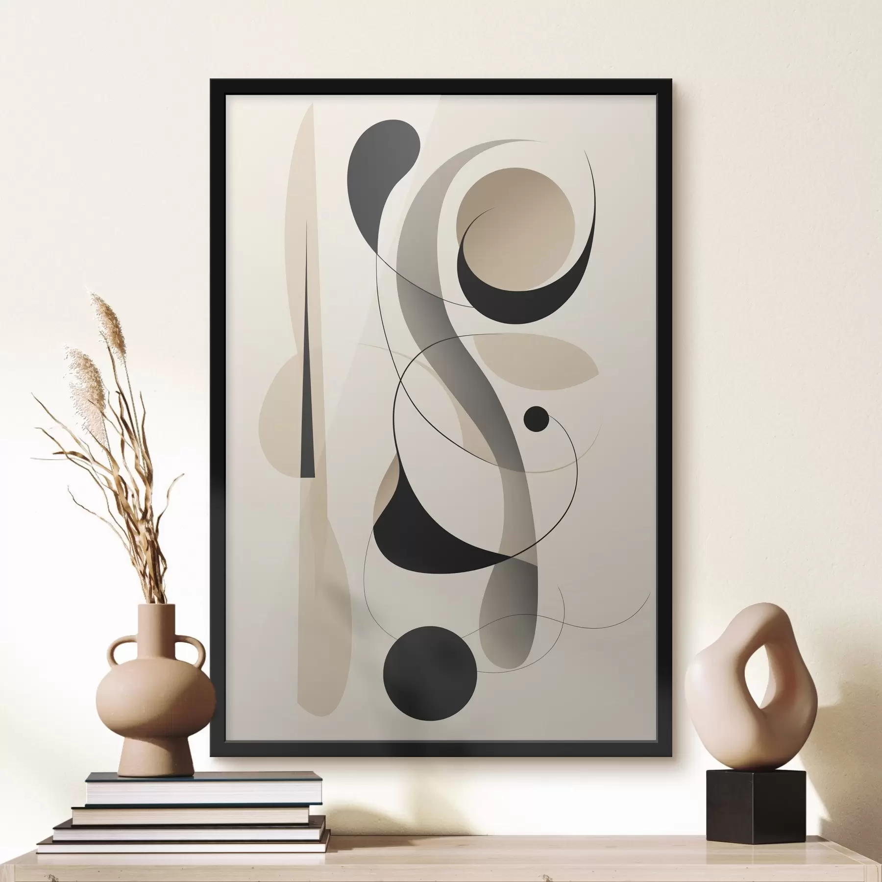 Fotobehang Minimalistische geometrische compositie f45198
