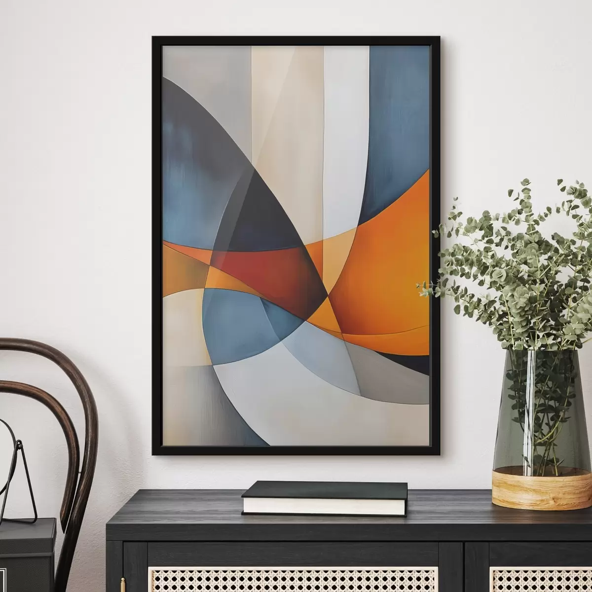 Poster Abstractie met geometrische vormen f45201