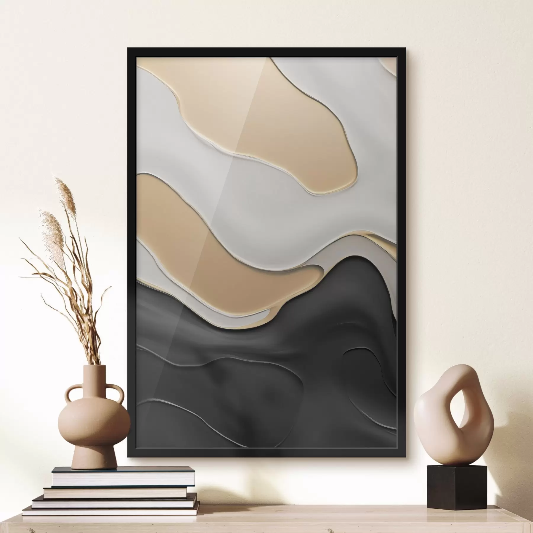 Fotobehang Abstracte elegante rondingen f45203
