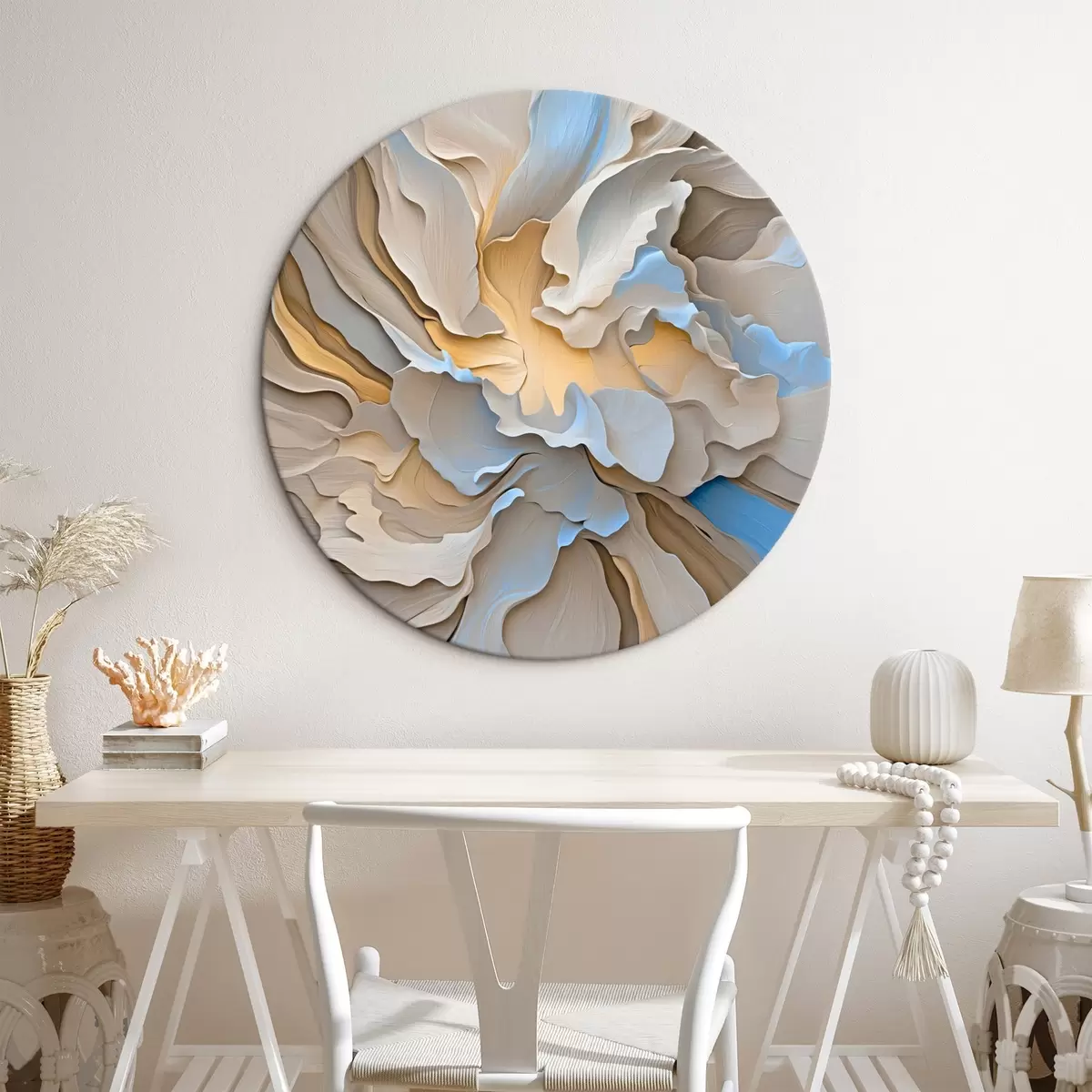 Ronde schilderijen Abstractie r45200