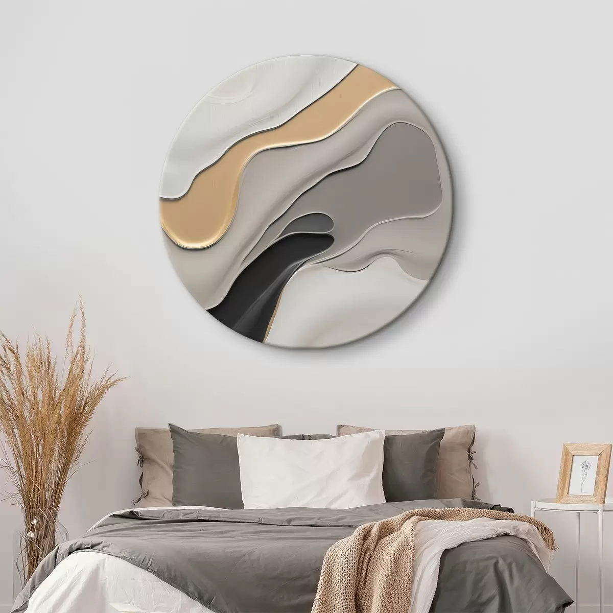 Ronde schilderijen Abstracte elegante rondingen r45204