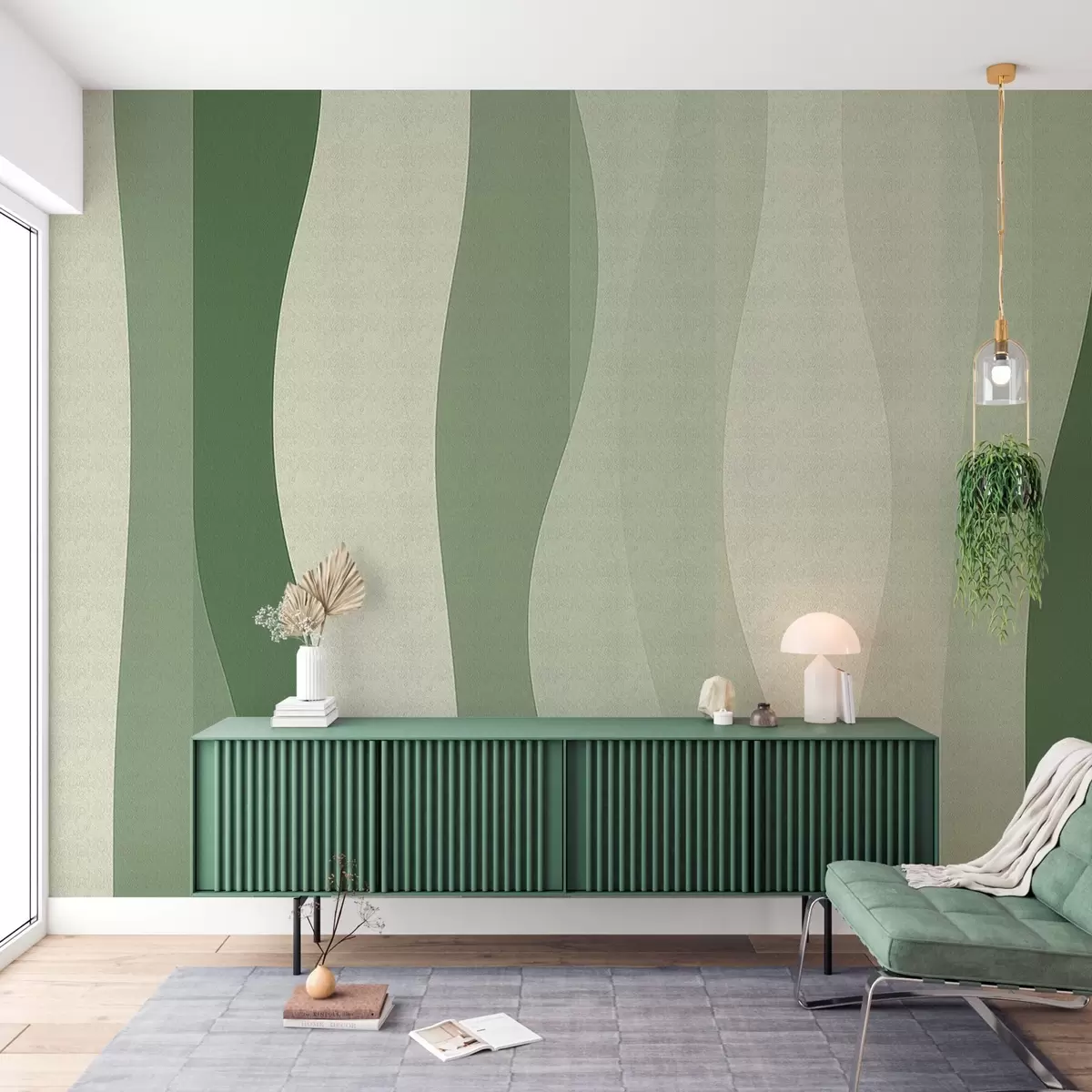 Fotobehang Verticaal vloeistofgradiëntpatroon w04219