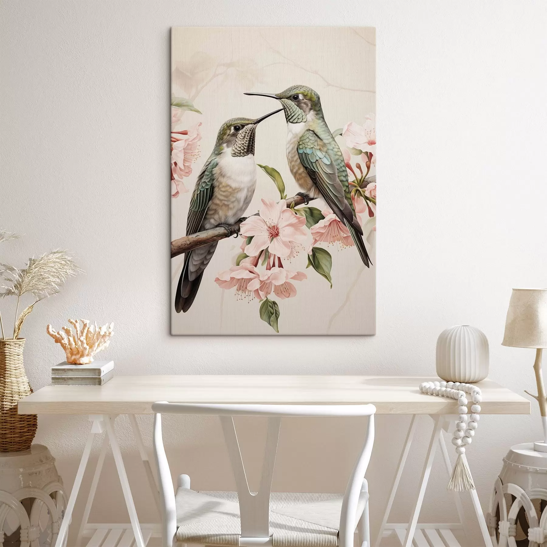  Schilderijen Een paar vogels op een tak s44550