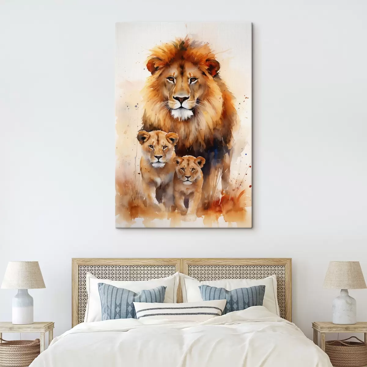  Schilderijen Een leeuwenfamilie s44555