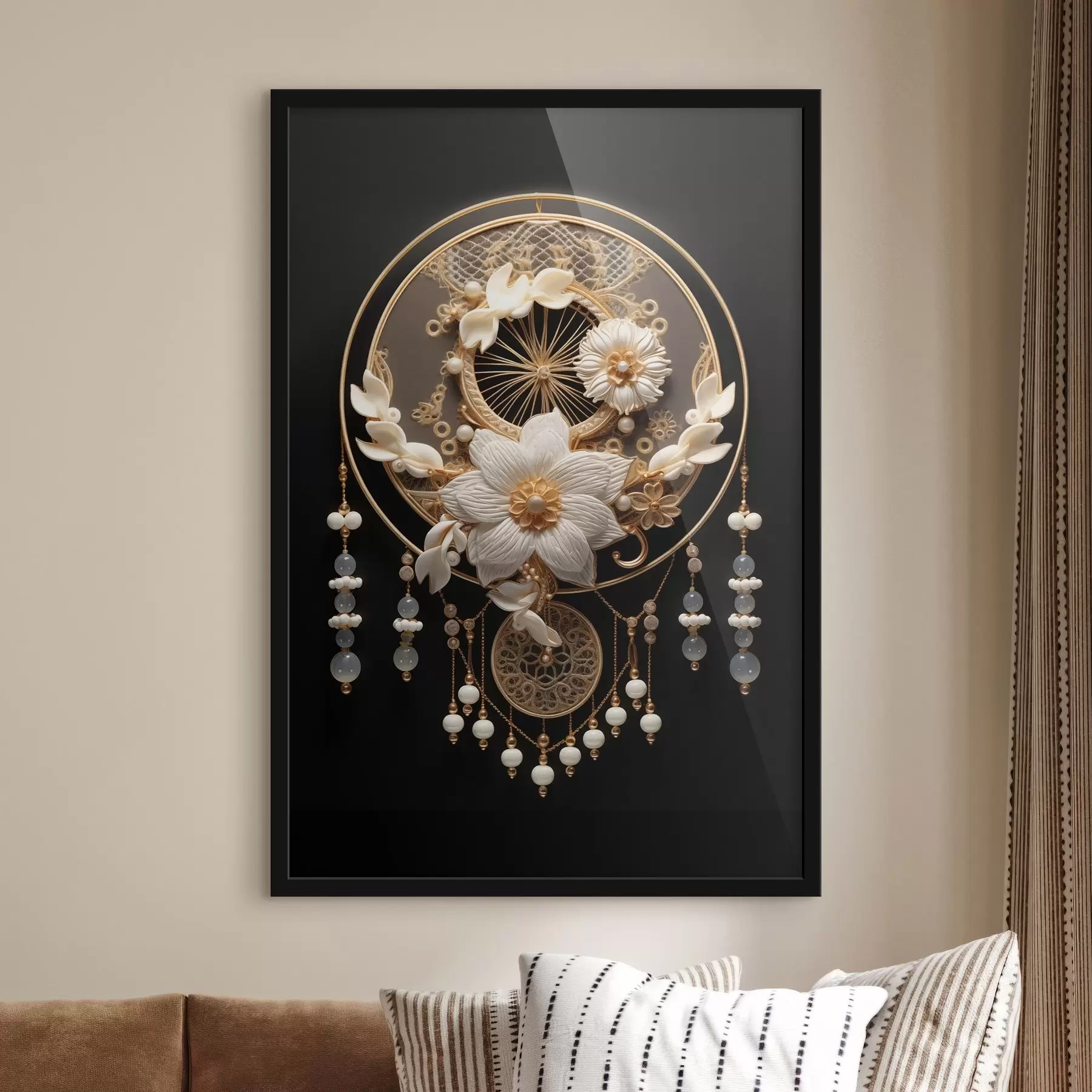 Fotobehang Abstractie op een donkere achtergrond f44552