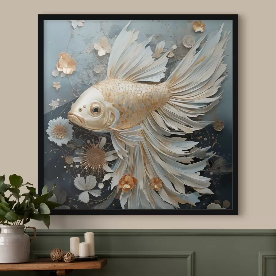 Fotobehang Een prachtige vis f44556