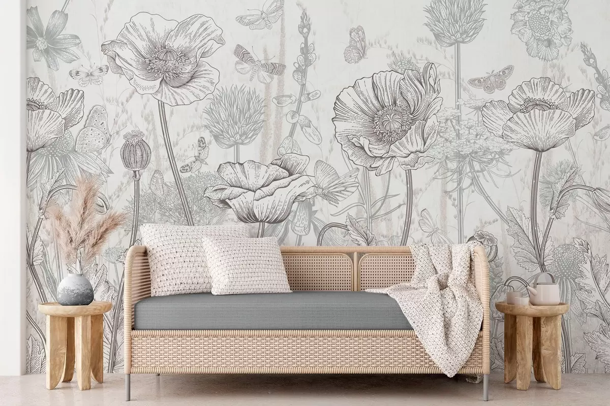 Fotobehang Wilde bloemen w04360v1