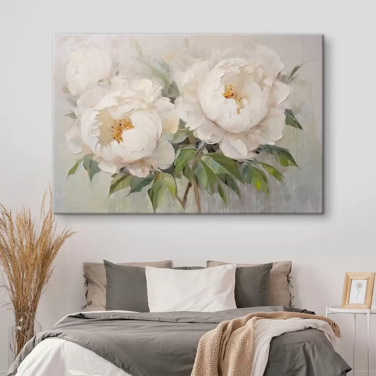  Schilderijen Delicate witte pioenrozen s45268