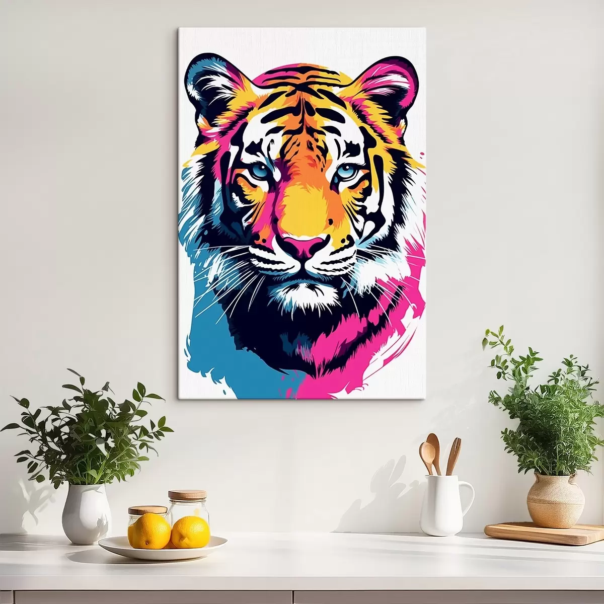  Schilderijen Neon Tijger s45278