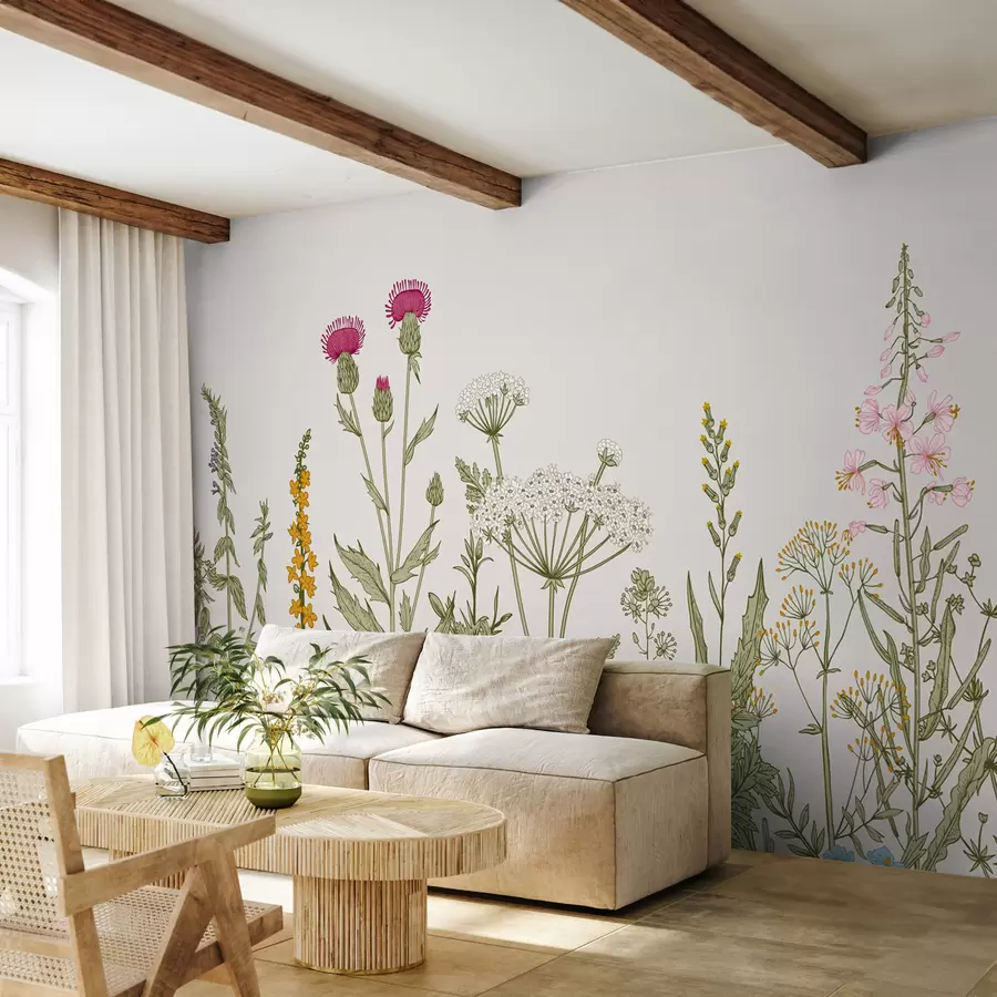 Fotobehang Planten in boho-stijl u71743