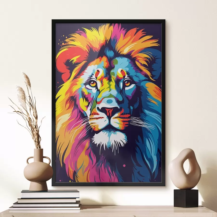 Fotobehang Koning in een kleurenzee f45282