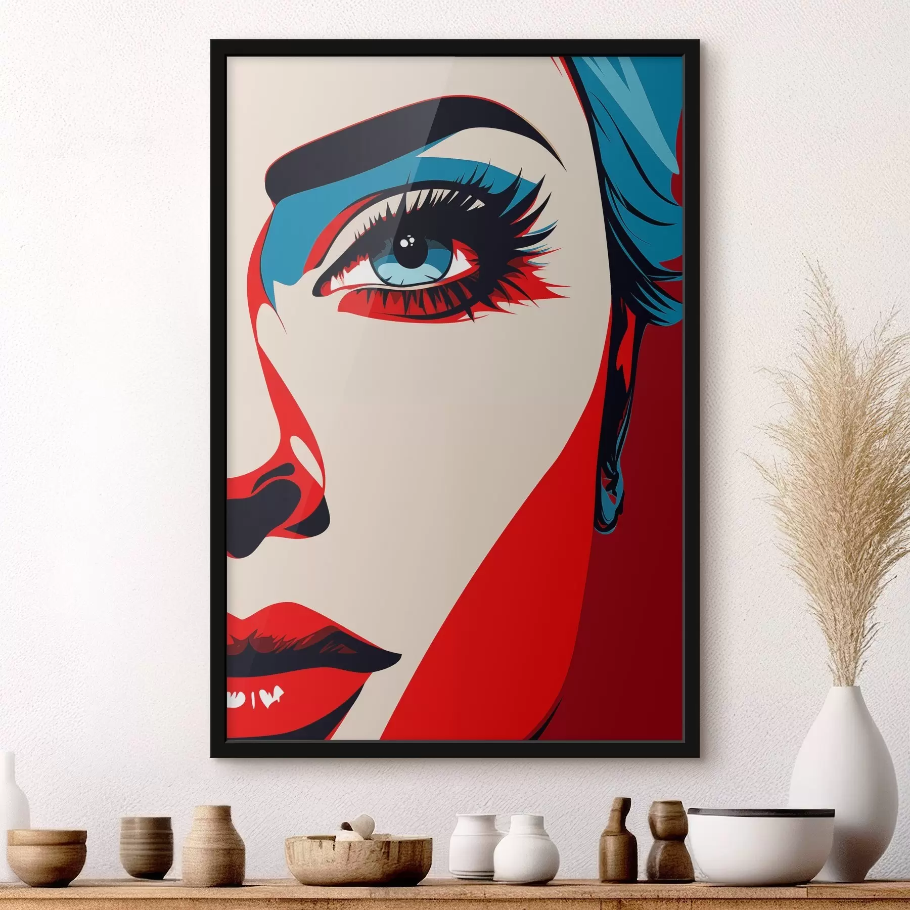 Fotobehang Pop-art jurk f45289