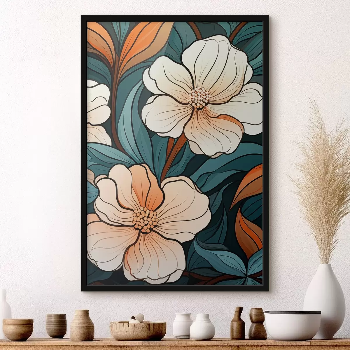 Poster Diverse bloemen f45291