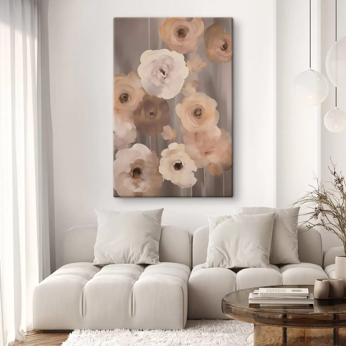  Schilderijen Abstracte bloemen s45160