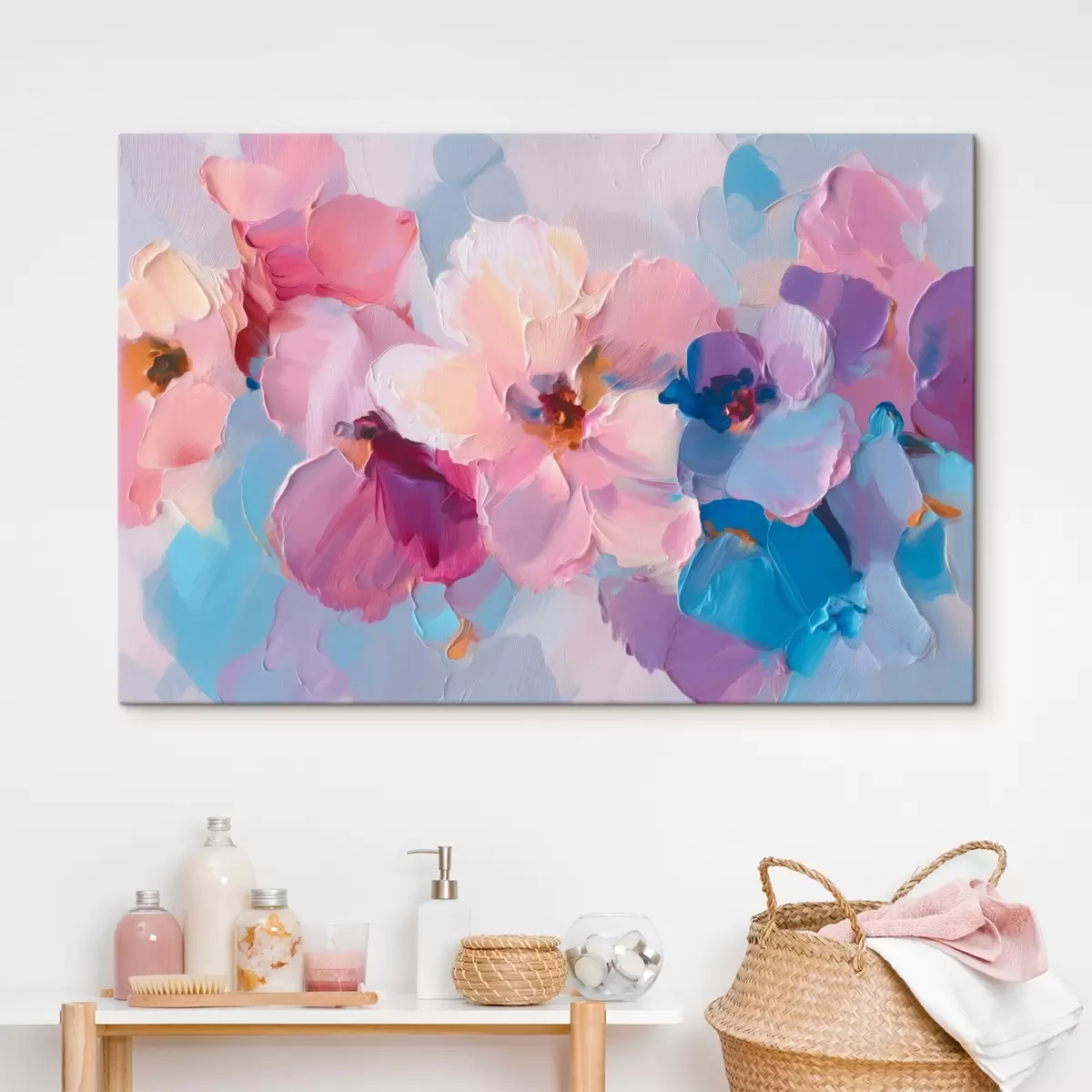  Schilderijen Abstracte bloemen s45232
