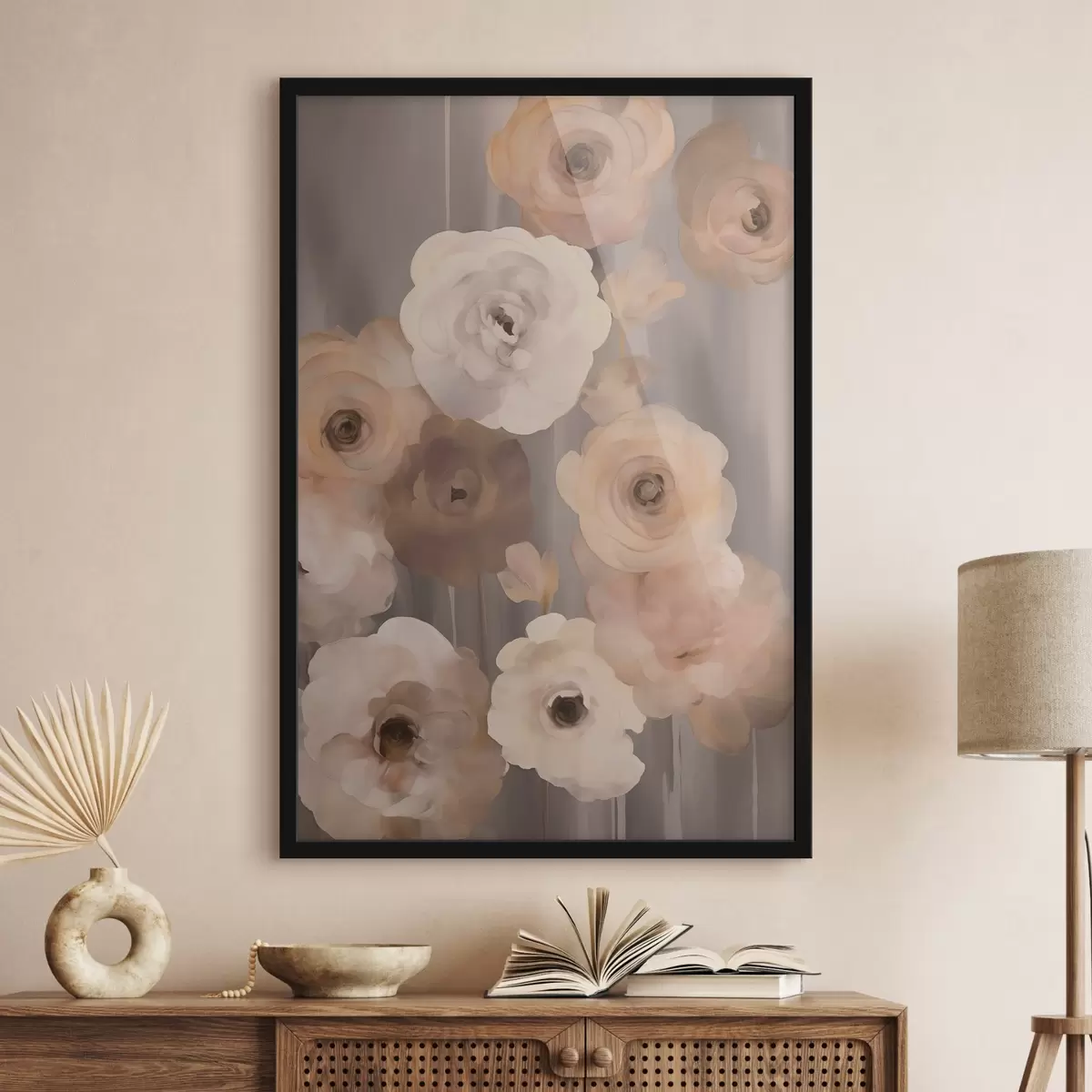 Poster Abstracte bloemen f45160
