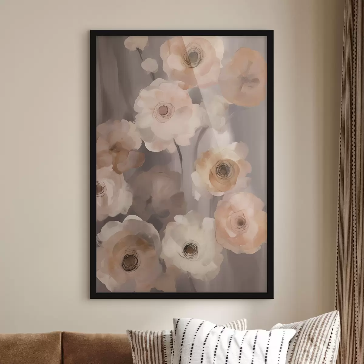 Poster Abstracte bloemen f45161