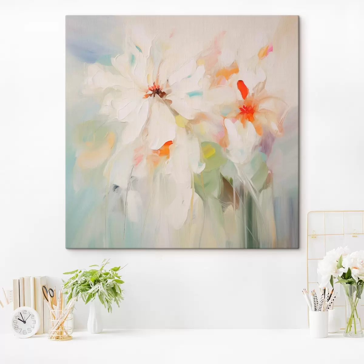  Schilderijen Bloemen imitatieschilderij s45306