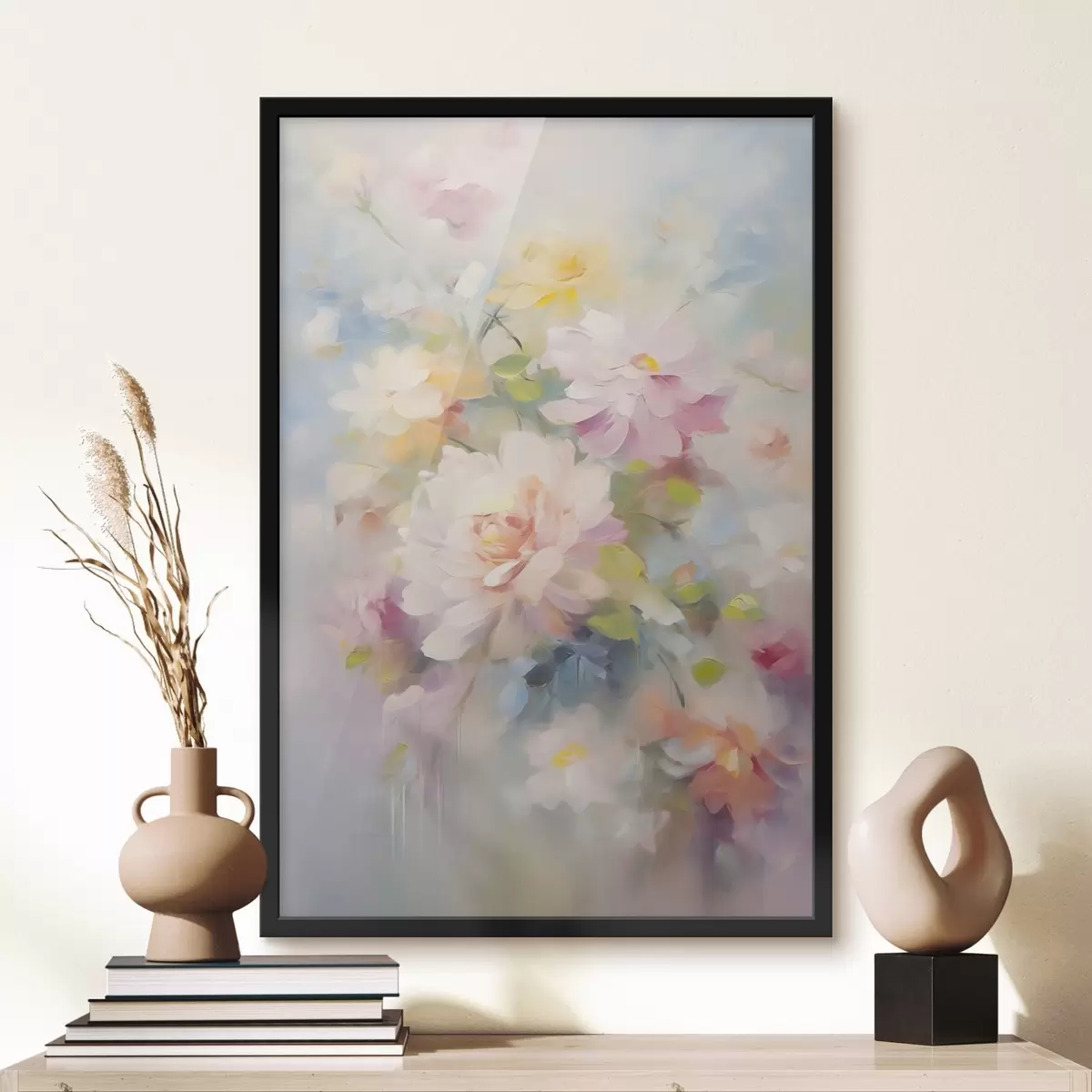 Poster Bloemen imitatieschilderij f45301