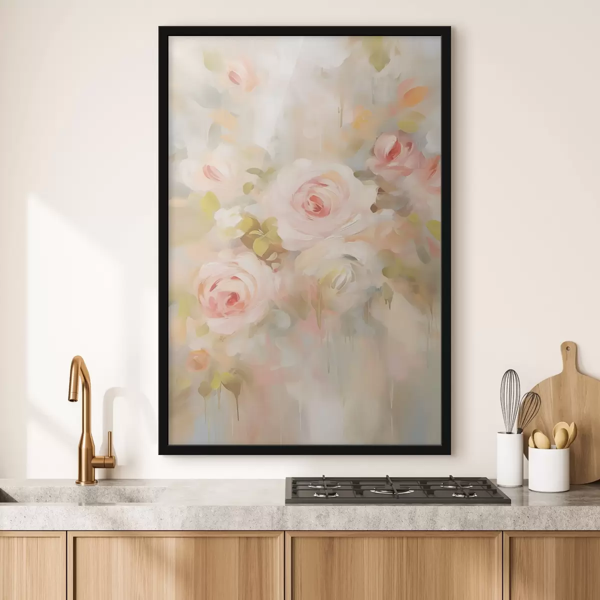 Poster Rozen imitatieschilderij f45302