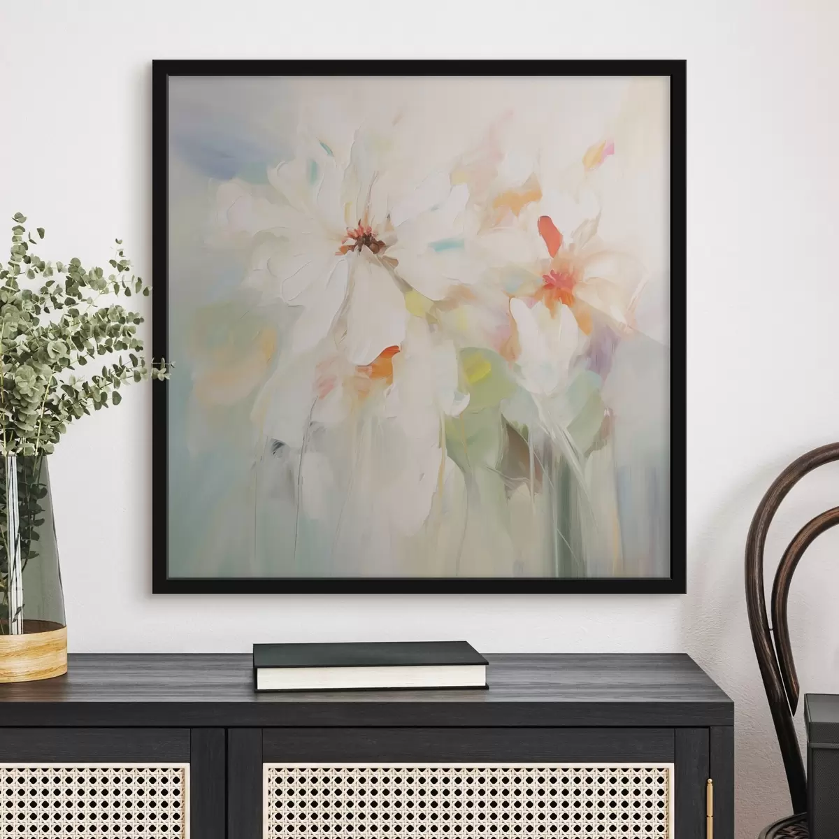 Poster Bloemen imitatieschilderij f45306