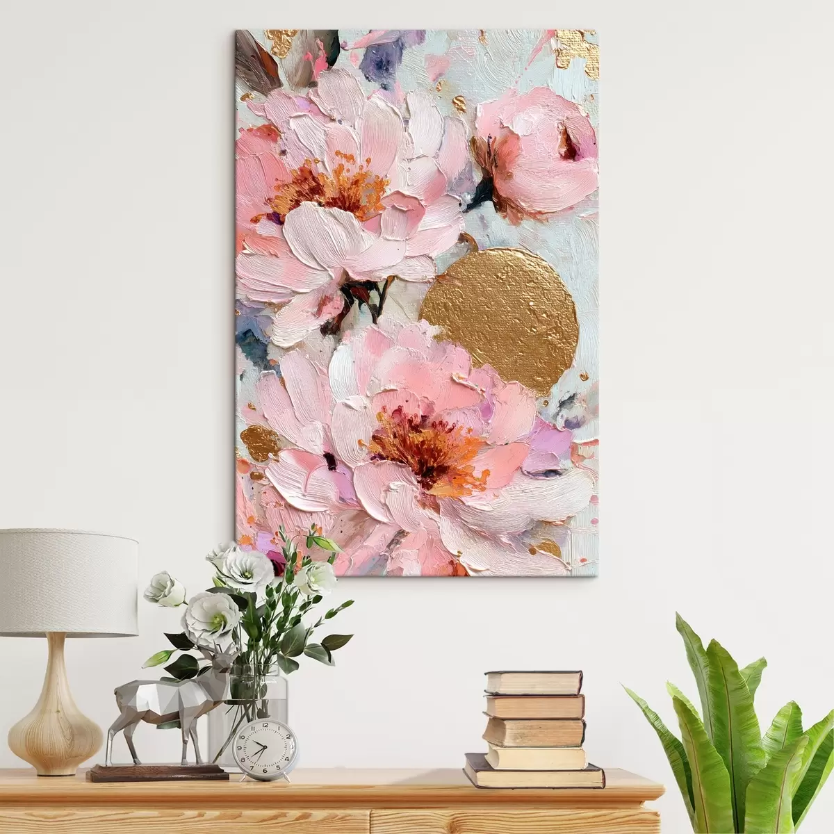  Schilderijen Bloemcompositie: abstracte bloemen s45250